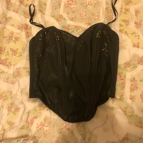 Victoria's Secret Tops - NWT $300 Victoria’s Secret 100% leather bustier